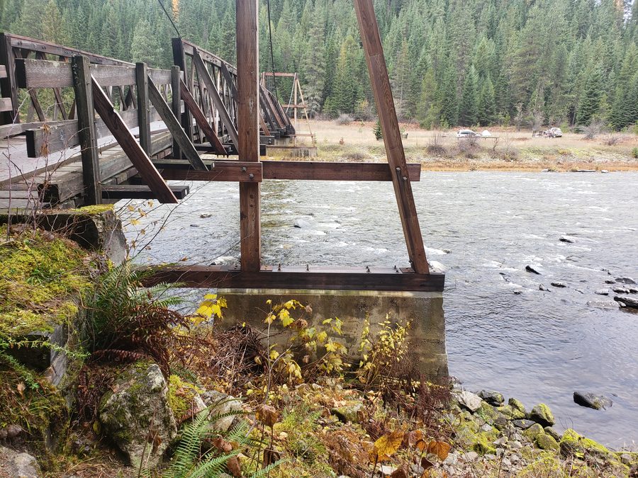 Suspension bridge Idaho